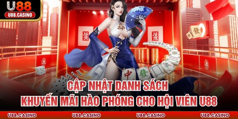 Giới Thiệu U88 Cập nhật danh sách khuyến mãi hào phóng cho hội viên U88
